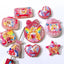 Pretty Pink Doll Acrylic Shapes Beads