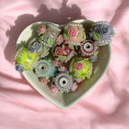 16mm Fancy Rose and Leaves Beads