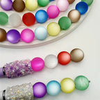 16mm Frosted Cat Eye Brights Bead Mix-J18