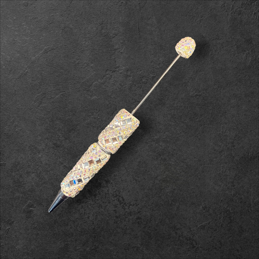 Diagonal Rectangle Square Rhinestone Beadable Pens