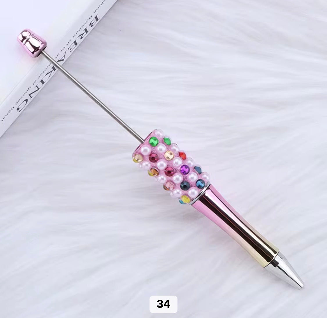 Rhinestone Pearl Shinny Metallic Beadable Pens