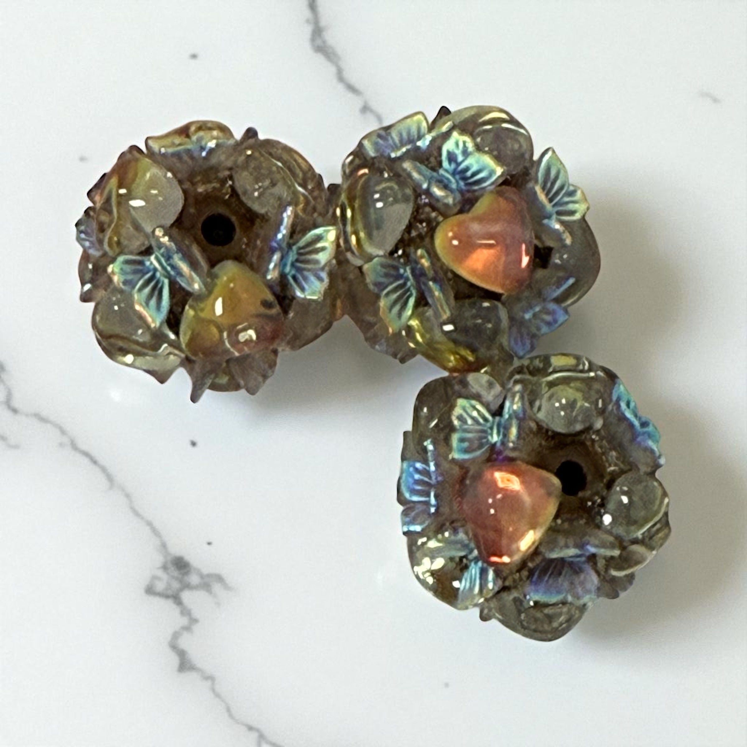18mm Butterfly and Heart Fancy Beadd