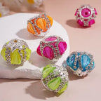 20mm Neon Waterdrop Rhinestone Fancy Beads (5pcs)-T9