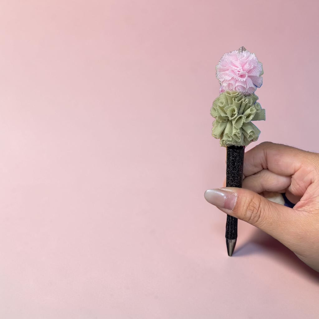 Mesh Flower for DIY and Pens (20 pcs)