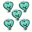 Heart-Shaped Stethoscope Silicone Focal Beads