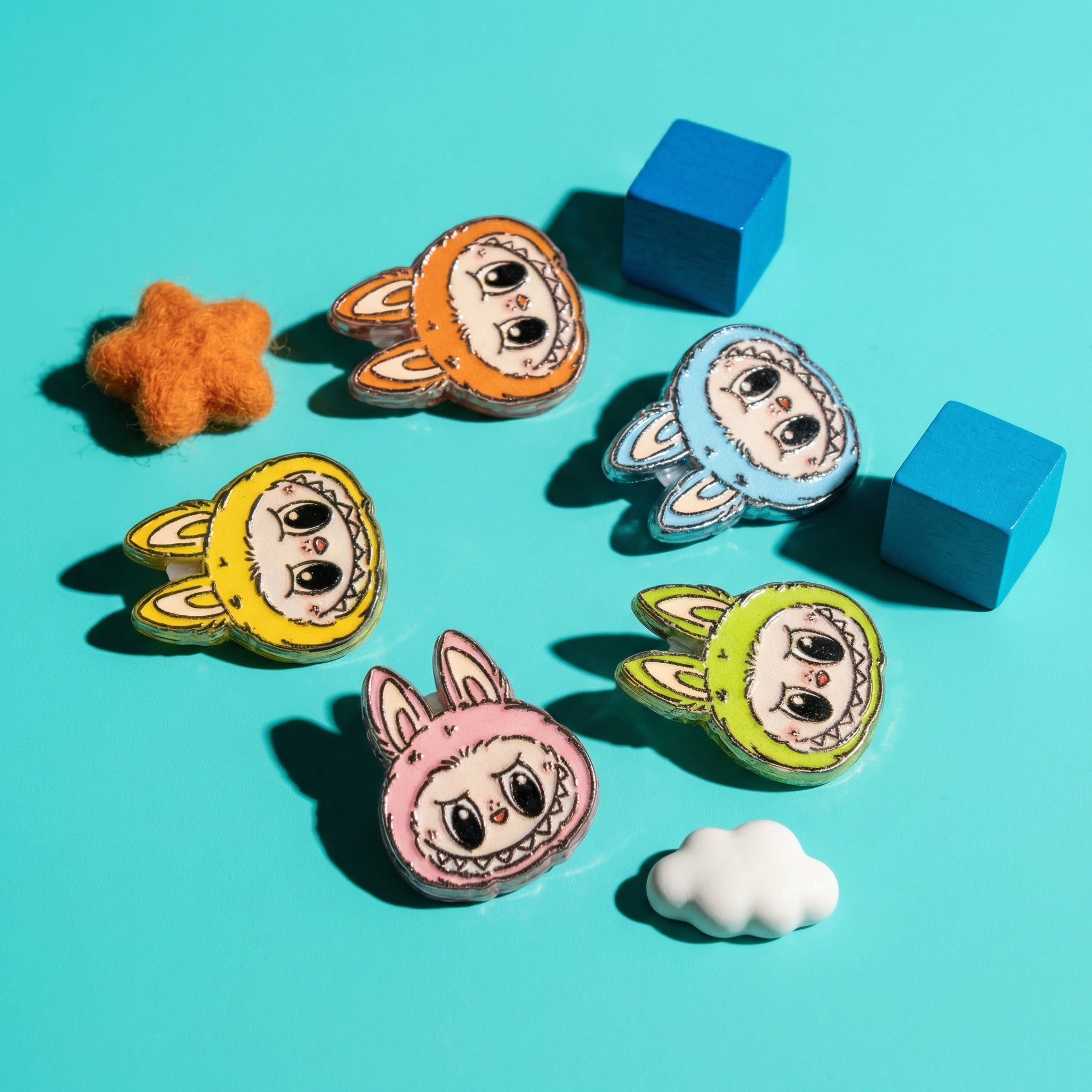 LaBubu Head Focal Acrylic Beads Secondary image