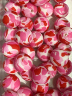 15mm Patterned Silicone Beads