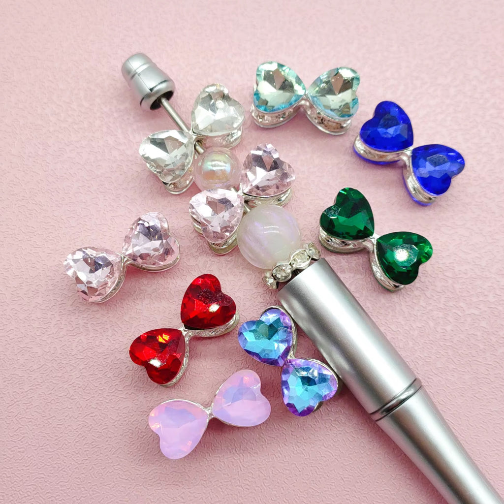 Metal Rhinestone Bow