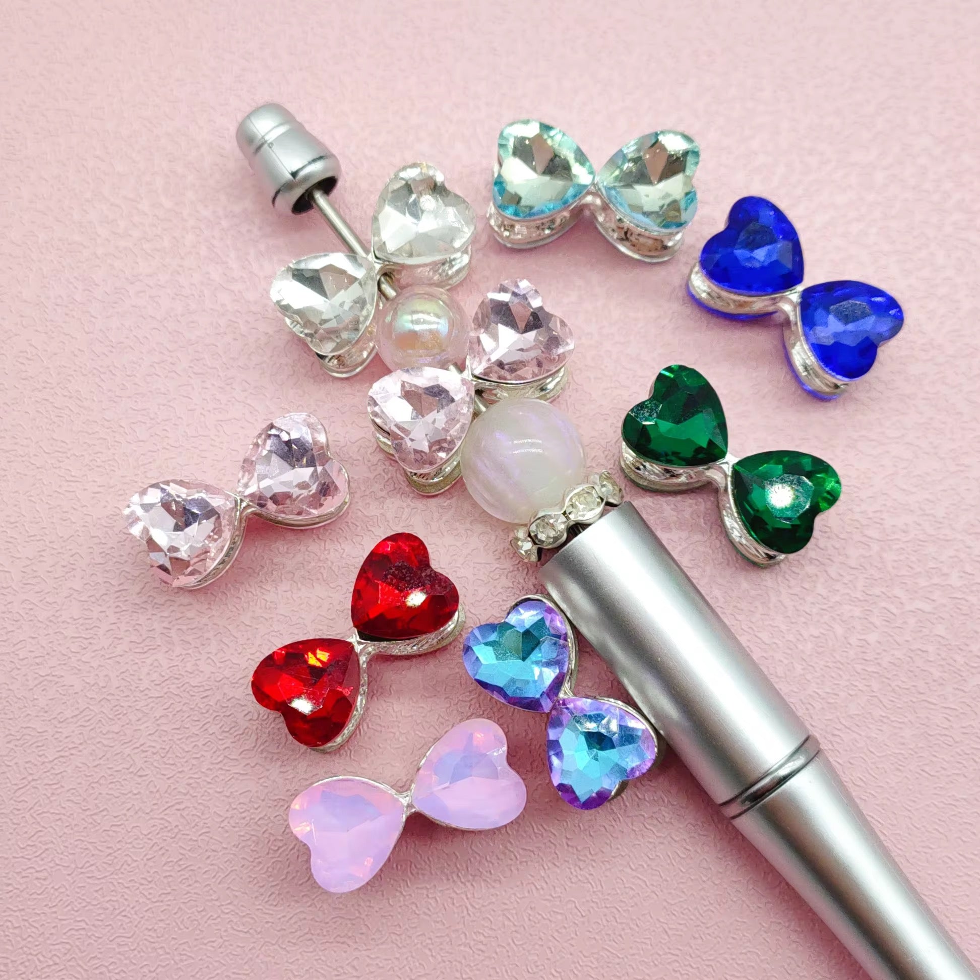 Metal Rhinestone Bow