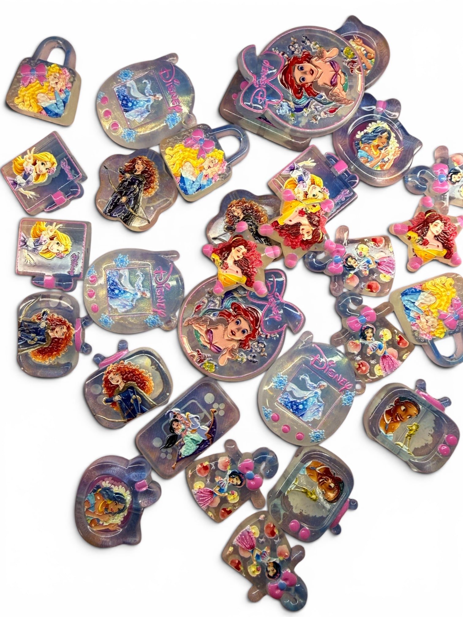 Princess Girls Acrylic Shaped Beads-CC24 Main image