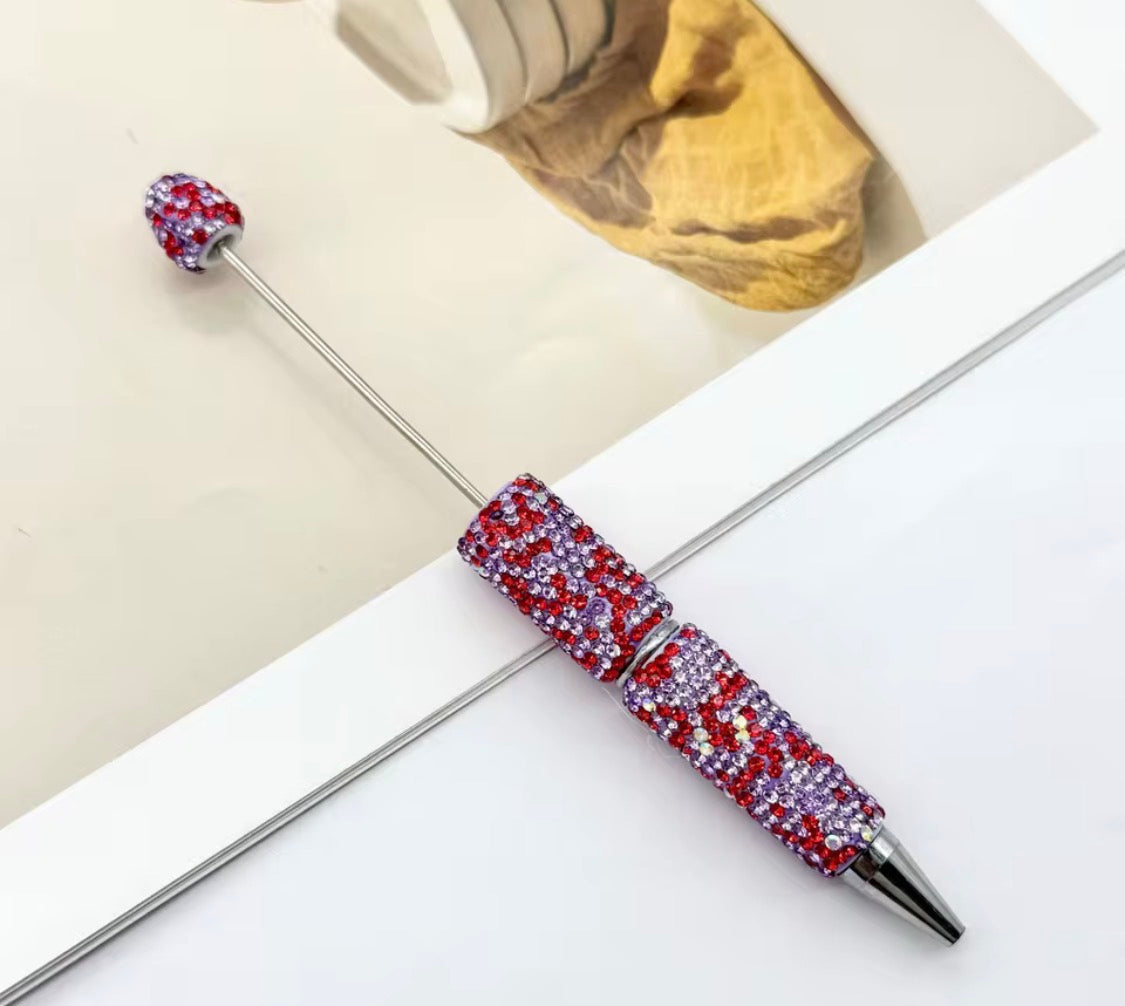 Spotted Colors Clay Rhinestone Beadable Pens