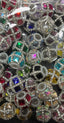 Square Rhinestone Crystal Fancy Beads (5pcs)