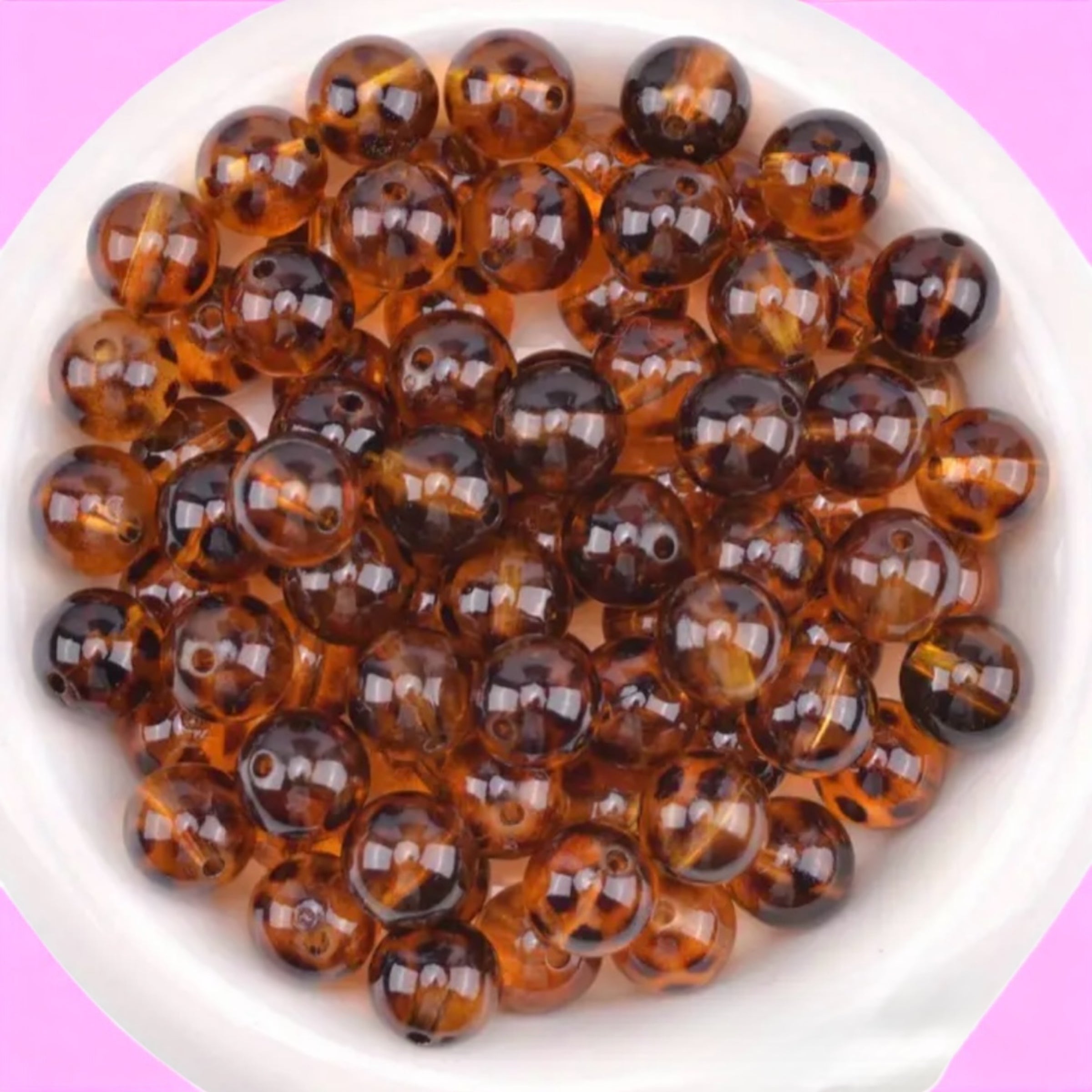 16mm Animal Print Beads-G22
