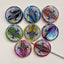 31mm Round Winged Cross Theme AB Beads-BB21