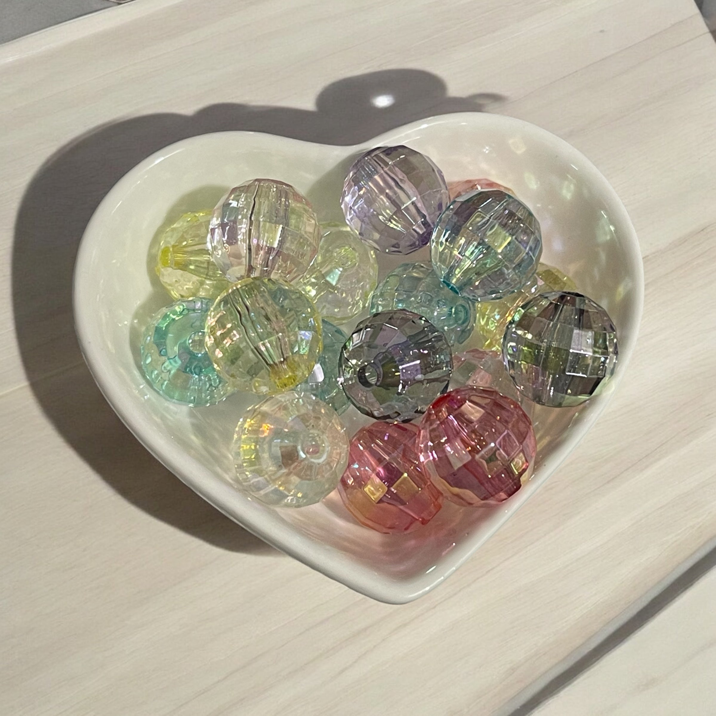 16mm Clear Disco AB Beads Mix Secondary image