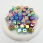 16mm Polygonal Cracked AB Bicolored Beads-B10