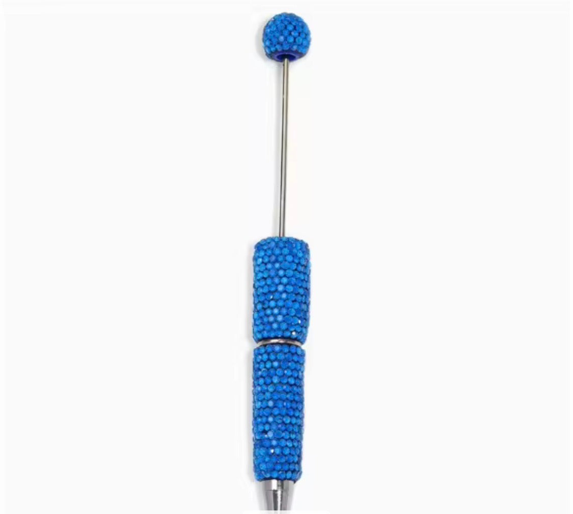 Clay Rhinestone Bright Colored Beadable Pens