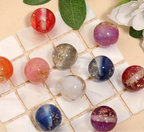 16mm Shimmer Gold Foil Beads (Mix and Single Colors)