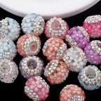 16mm Rhinestone Daisy Flower Fancy Beads (5pcs)