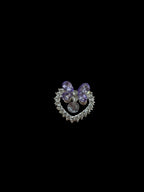 28mm  Alloy Rhinestone Heart Beads