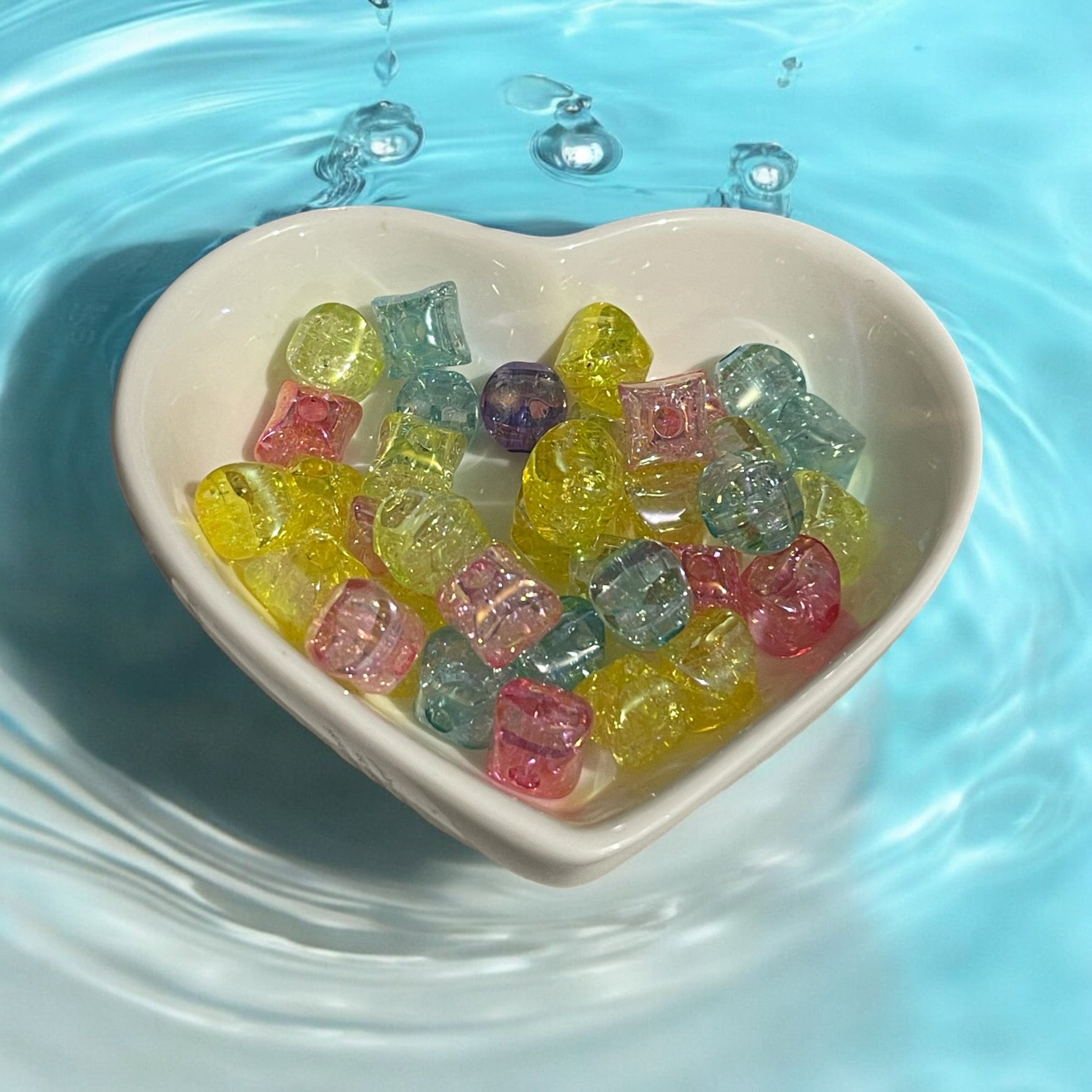 9mm Cracked Star Beads Mix Main image