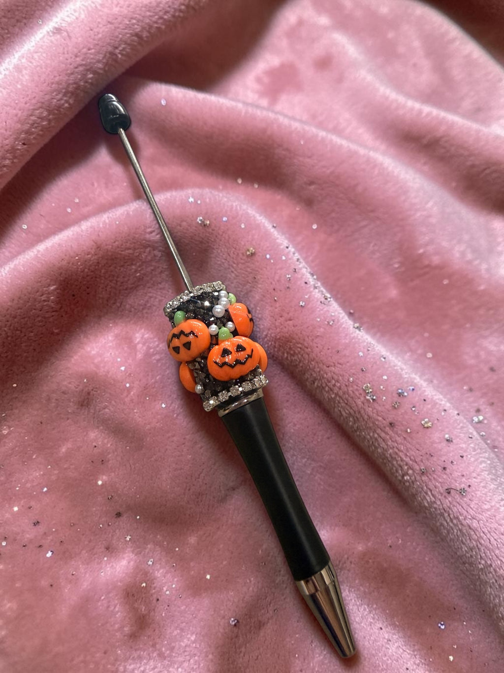Halloween Charms and Rhinestones Beadable Pens