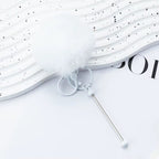 Beadable PomPom Keychain
