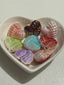 Bicolor Yarn Heart Beads