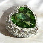 Rhinestone Metal Heart