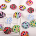 Smiley Face Acrylic Shaped Beads