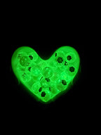 16mm CC White Glow Round Beads
