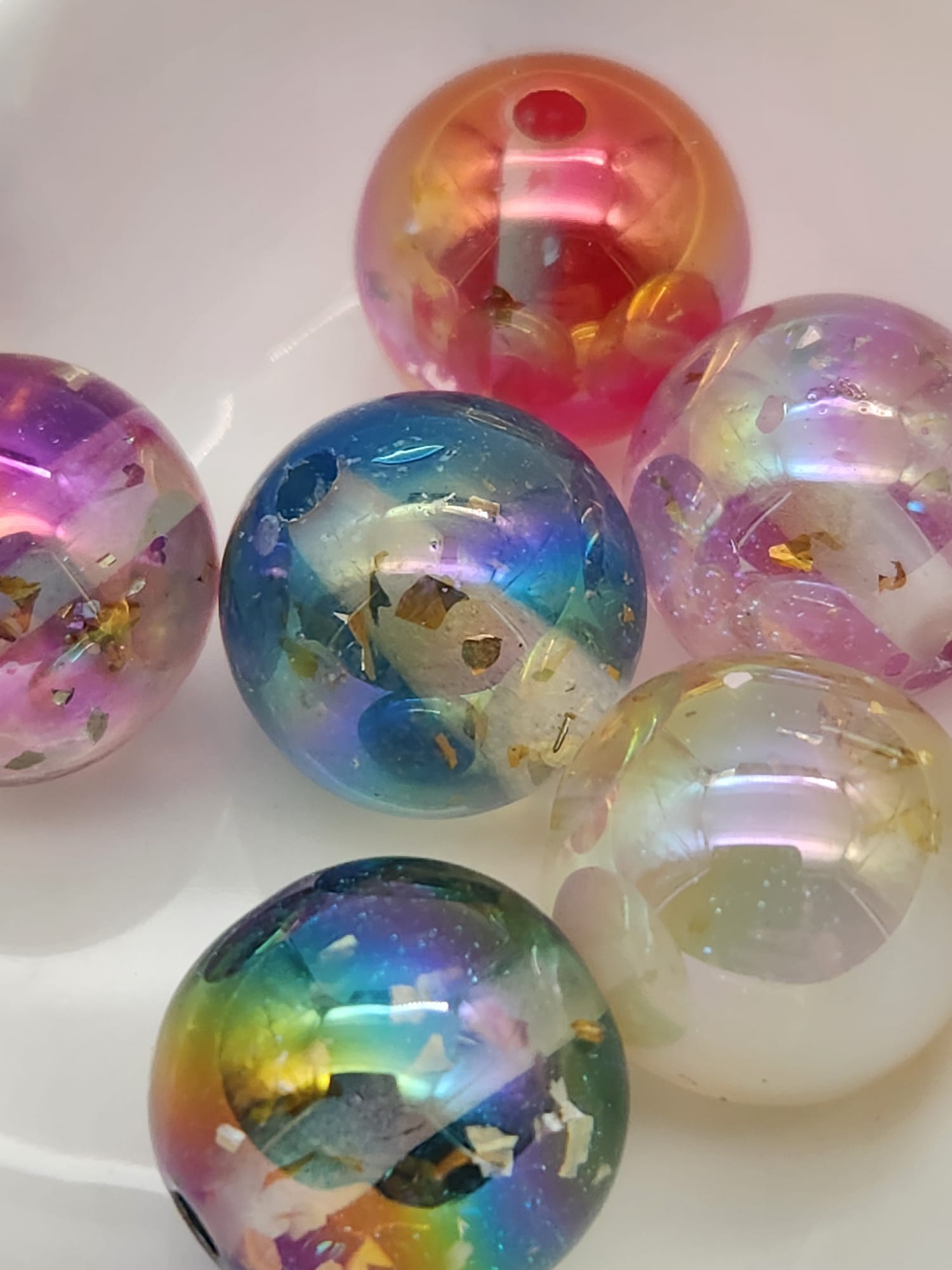 16mm Glitter/Galaxy Beads Mix Main image