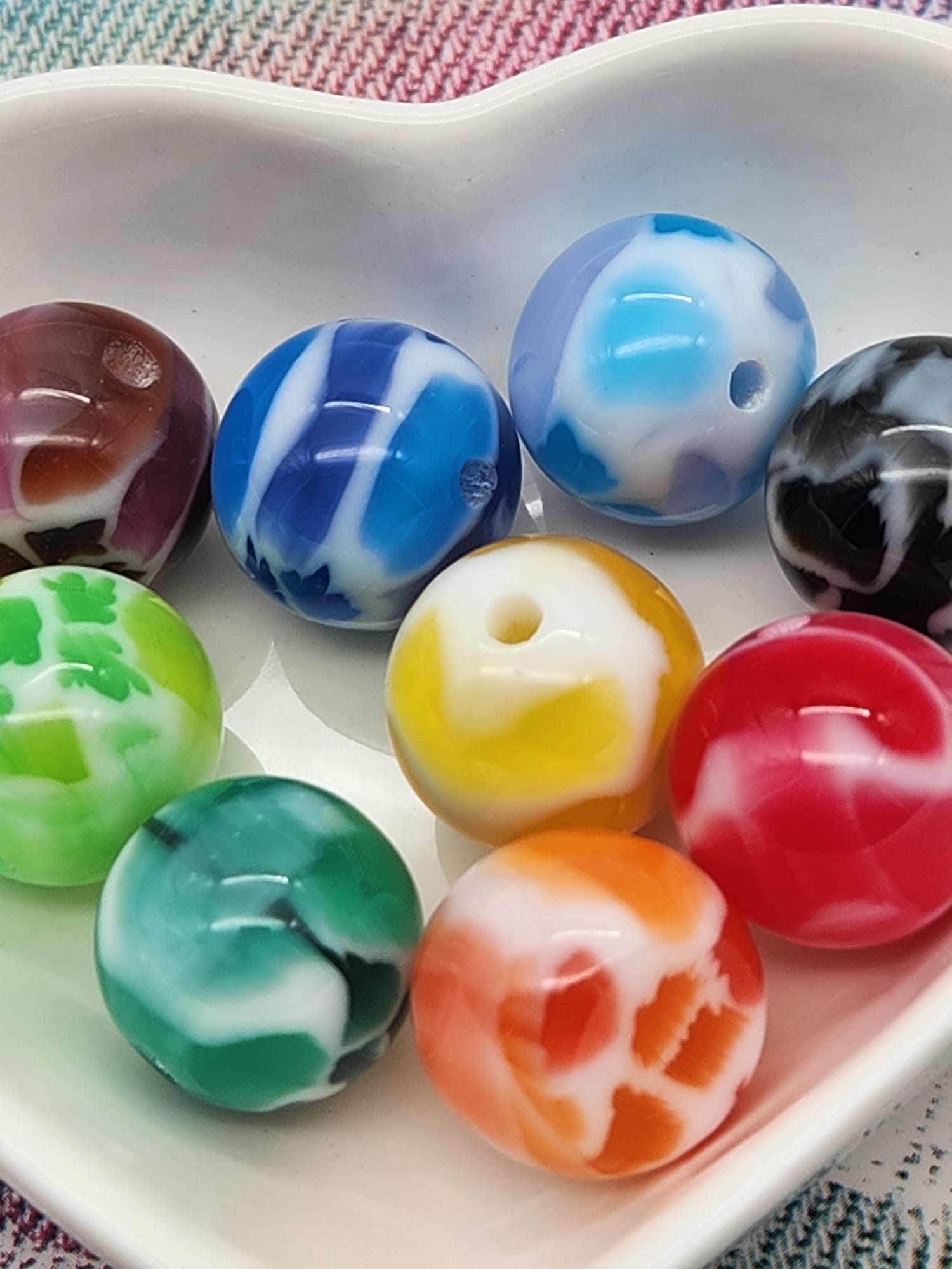 16mm Two Colored Beads Mix-A2 Main image