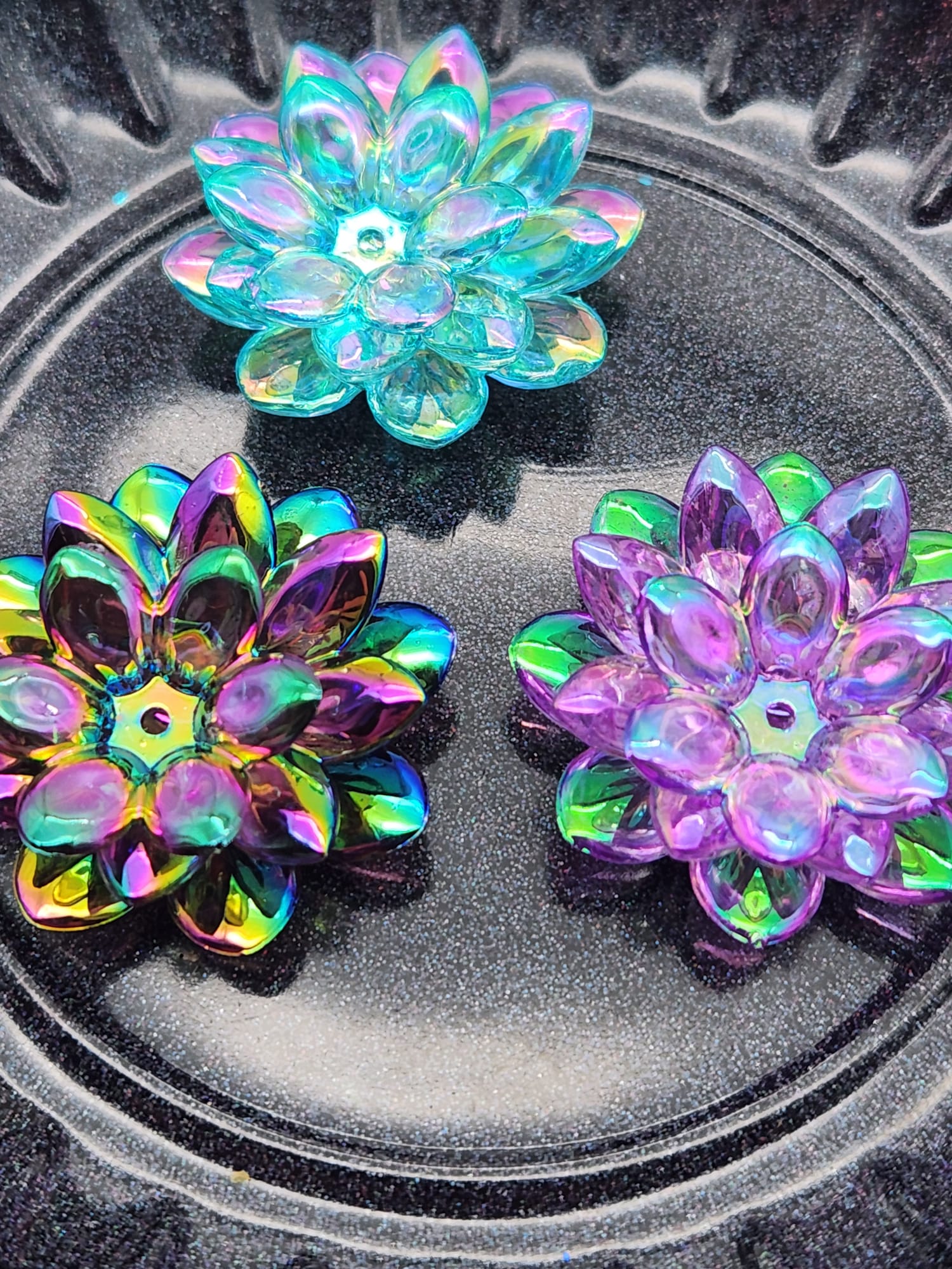 3 Pc Lotus Flower Bead Main image