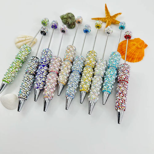 Pearl Rhinestone Clay Beadable Pens