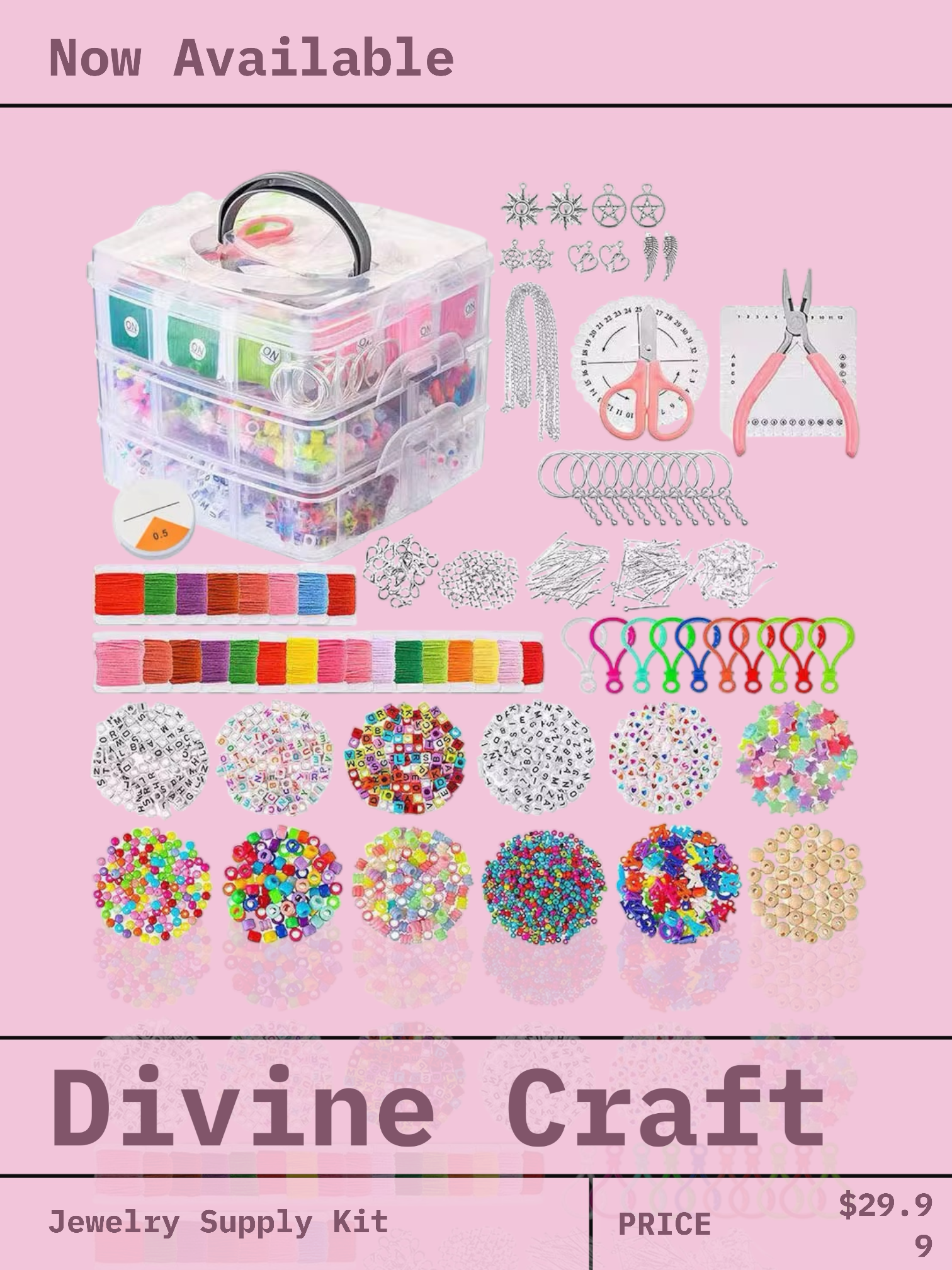 Divine Craft Jewelry Supply Kit (Over 5000pcs) Secondary image