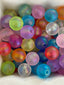 14mm Rainbow Frosted Beads Mix