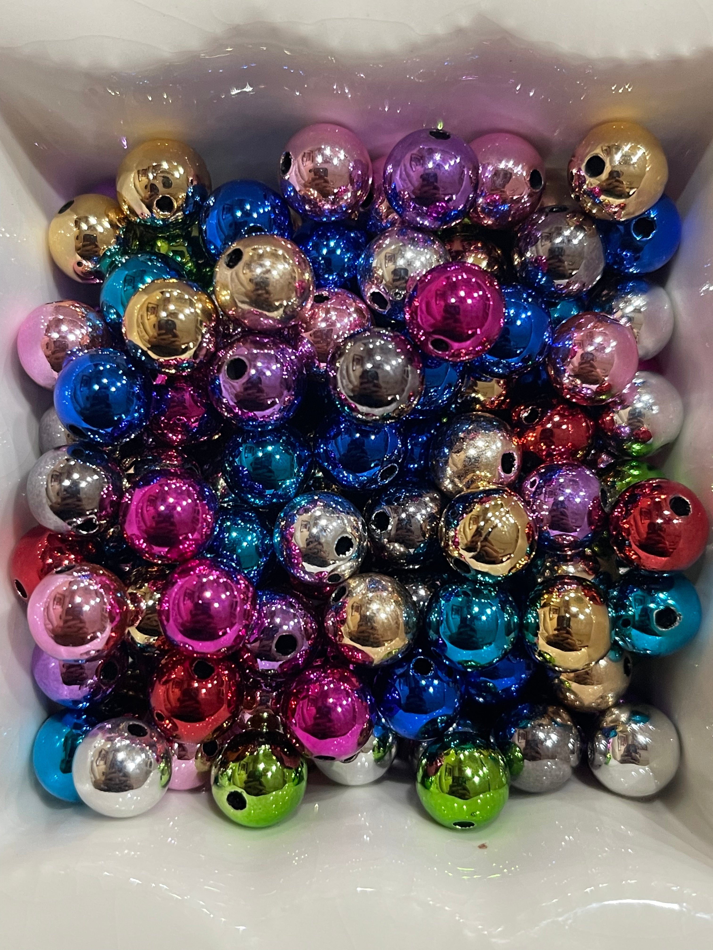 8mm Metalic Beads Mix