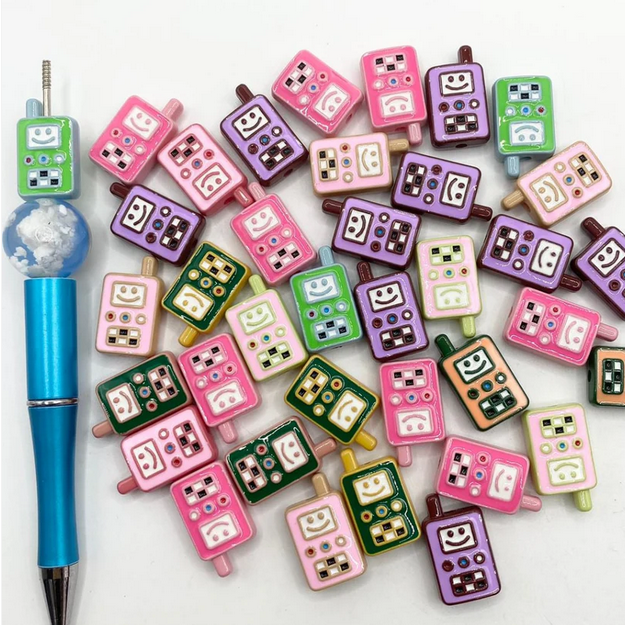 Cellphone Painted Beads Mix Main image