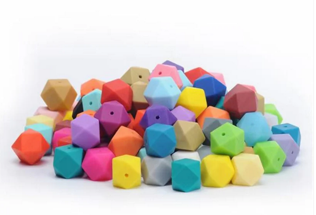 14mm Silicone Hexagon Bead Mix-J11 Main image