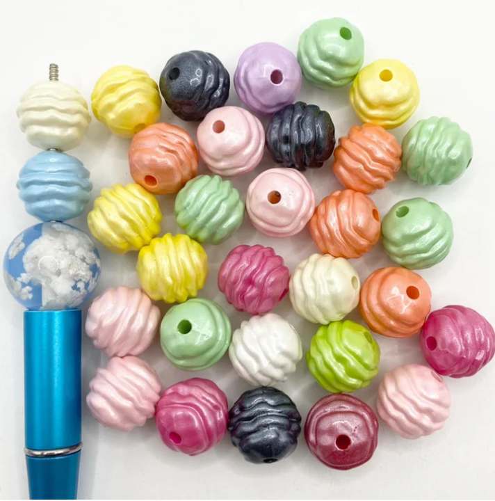 16mm Honeycomb Swirl Beads Mix-B21 Main image